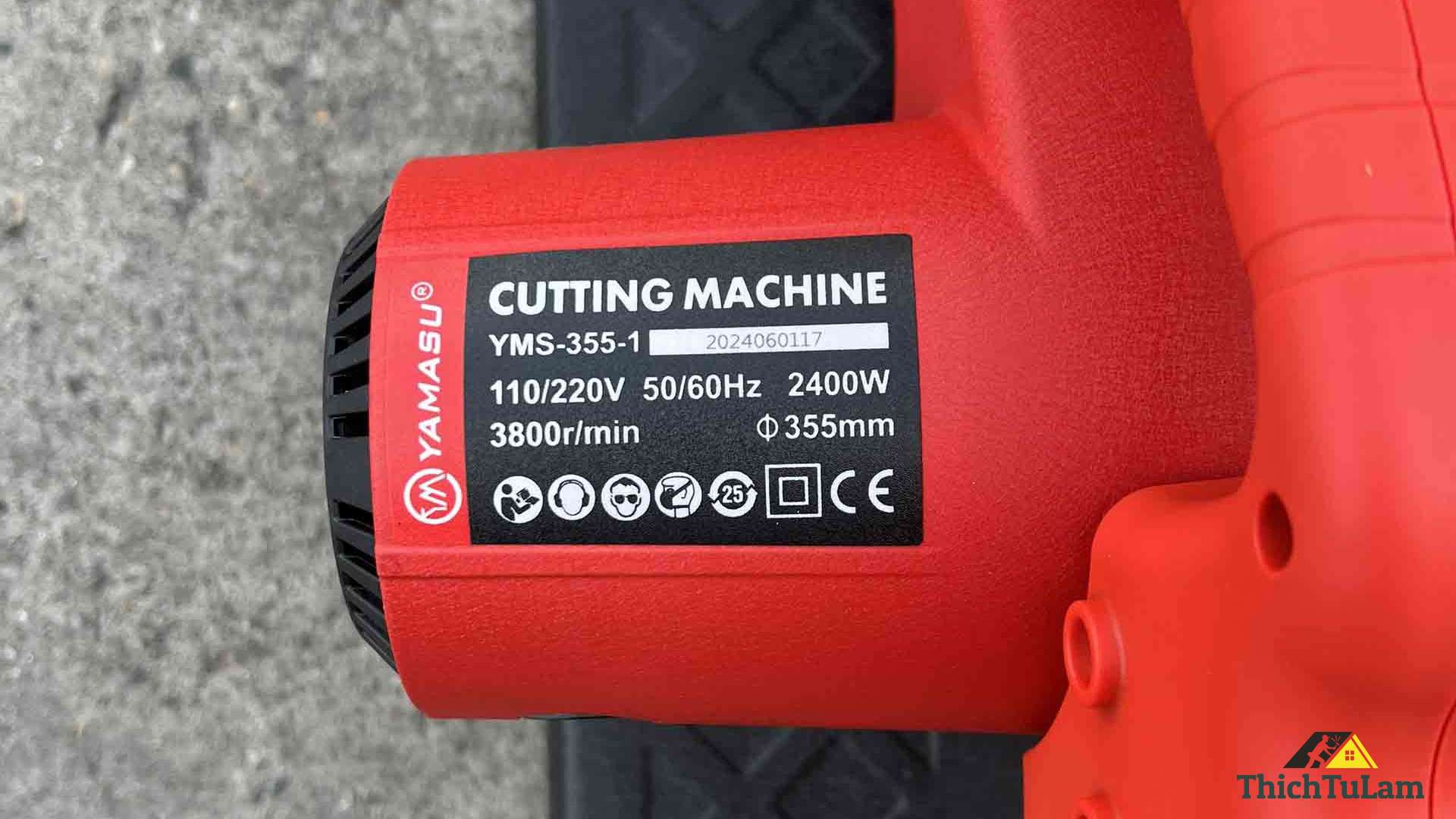 Thông số máy cắt sắt YAMASU 355