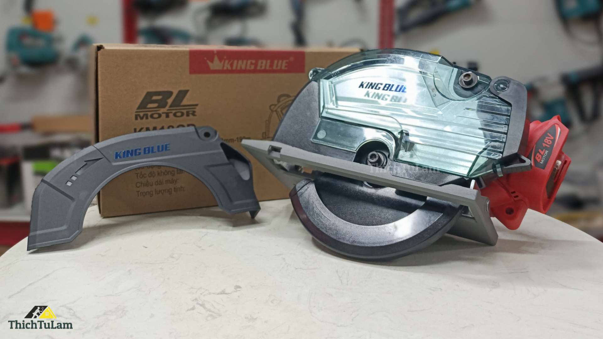 Thân máy cưa đĩa pin 18V 190mm Kingblue KM18CD (Chân Makita)