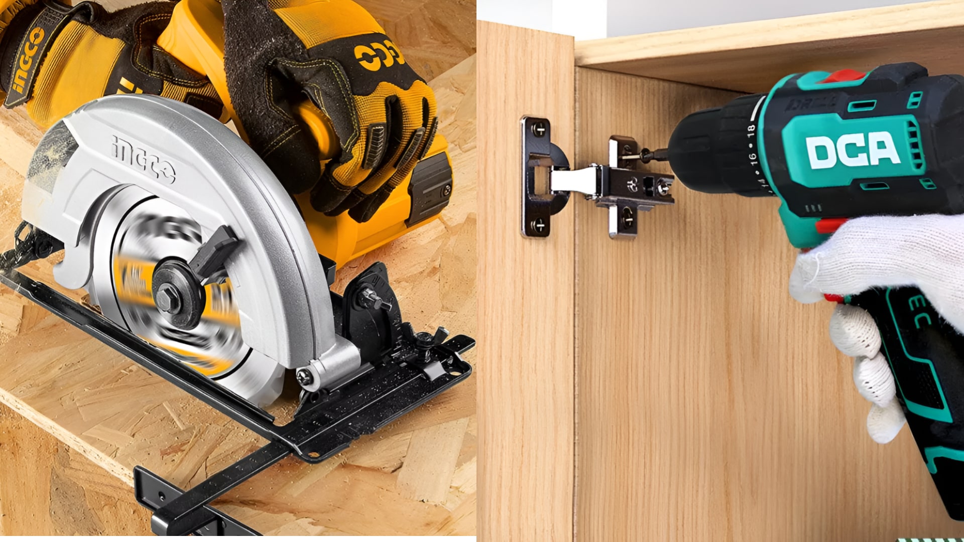 máy cưa đĩa và máy khoan