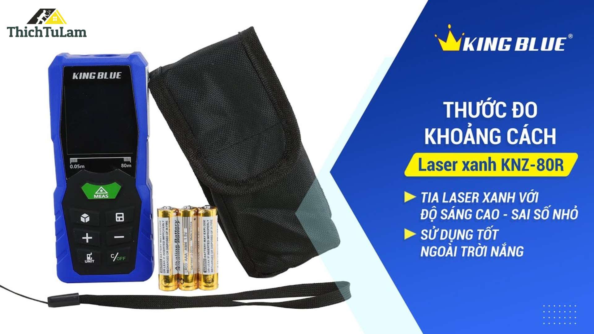 Máy đo khoảng cách Laser xanh Kingblue KNZ-80R