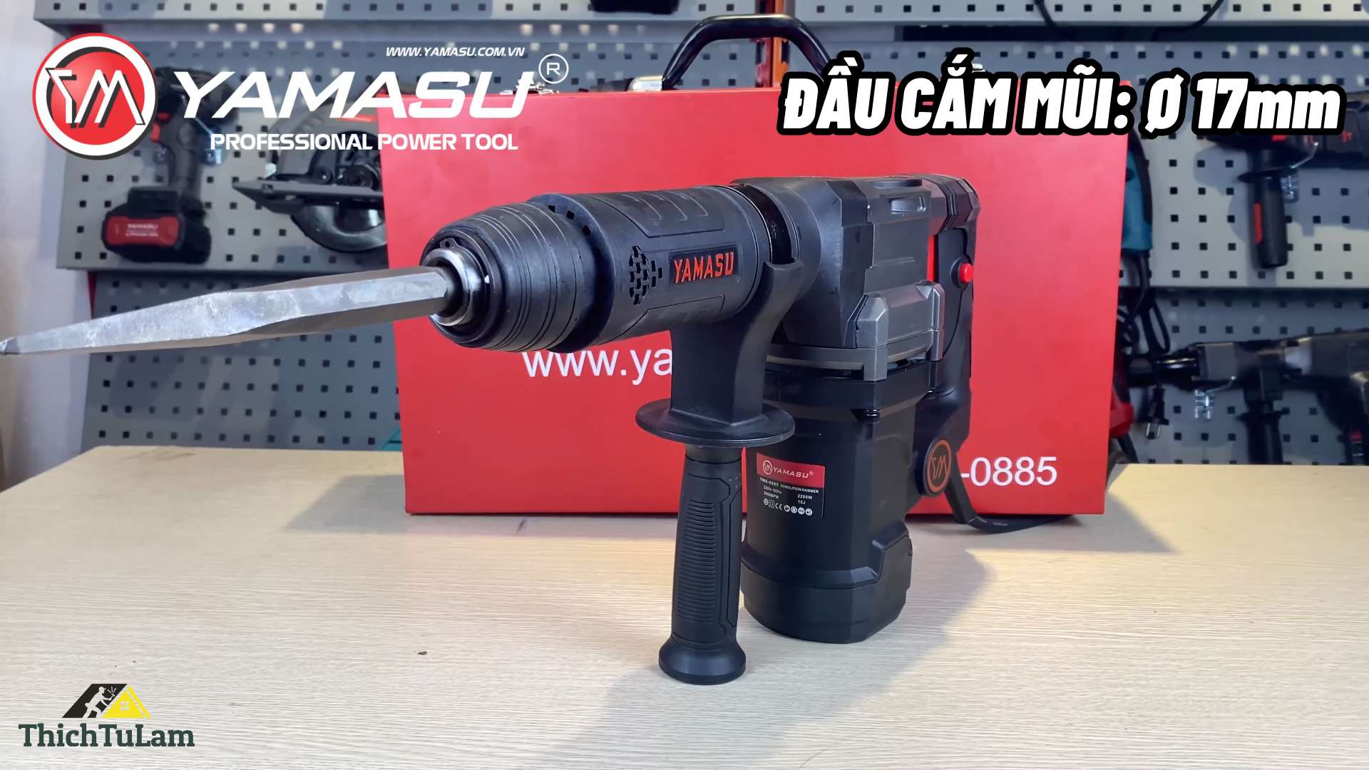 Máy đục bê tông 17mm nòng 37mm Yamasu YMS-0885