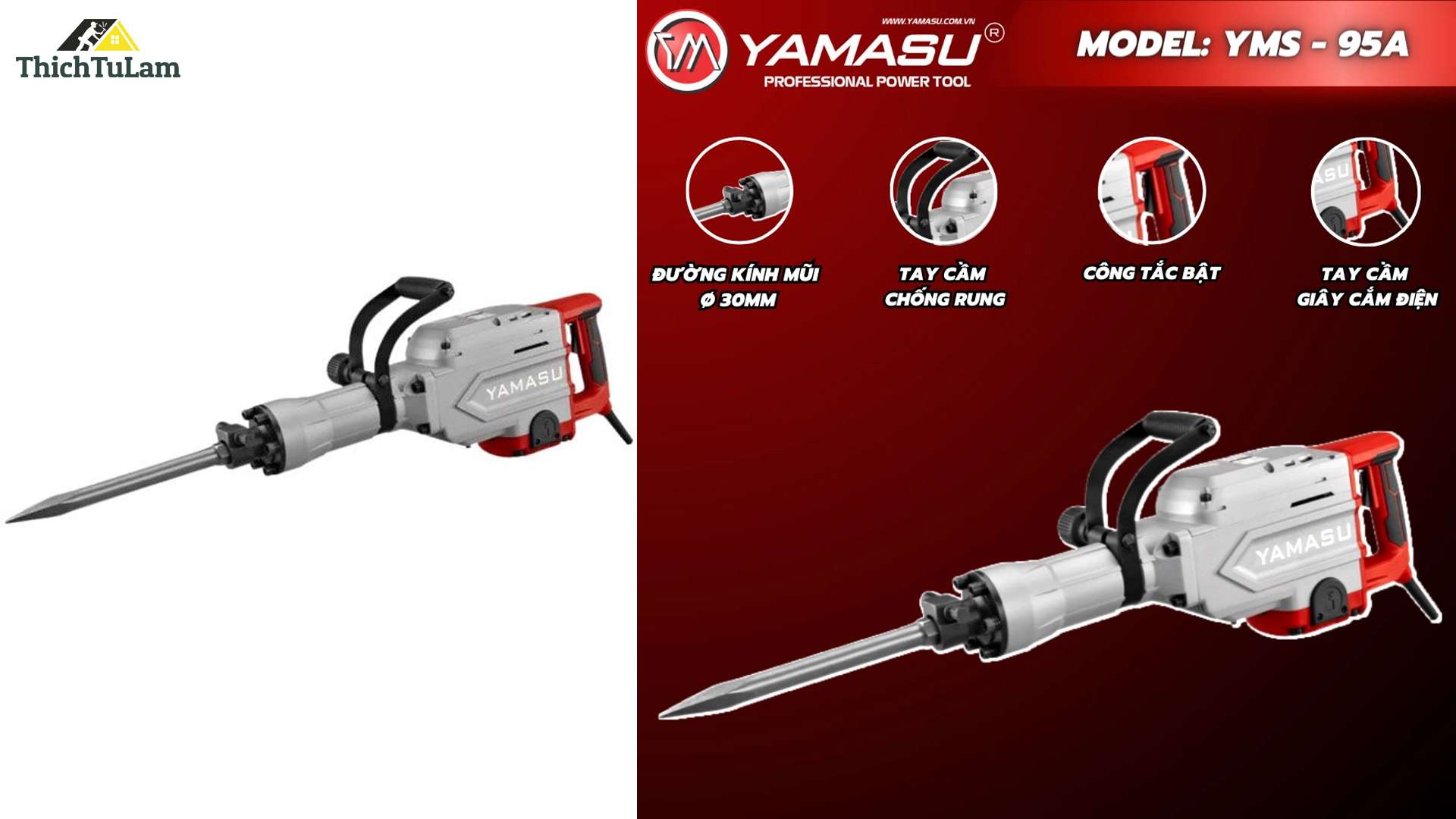 Máy Đục Bê Tông 30ly Yamasu