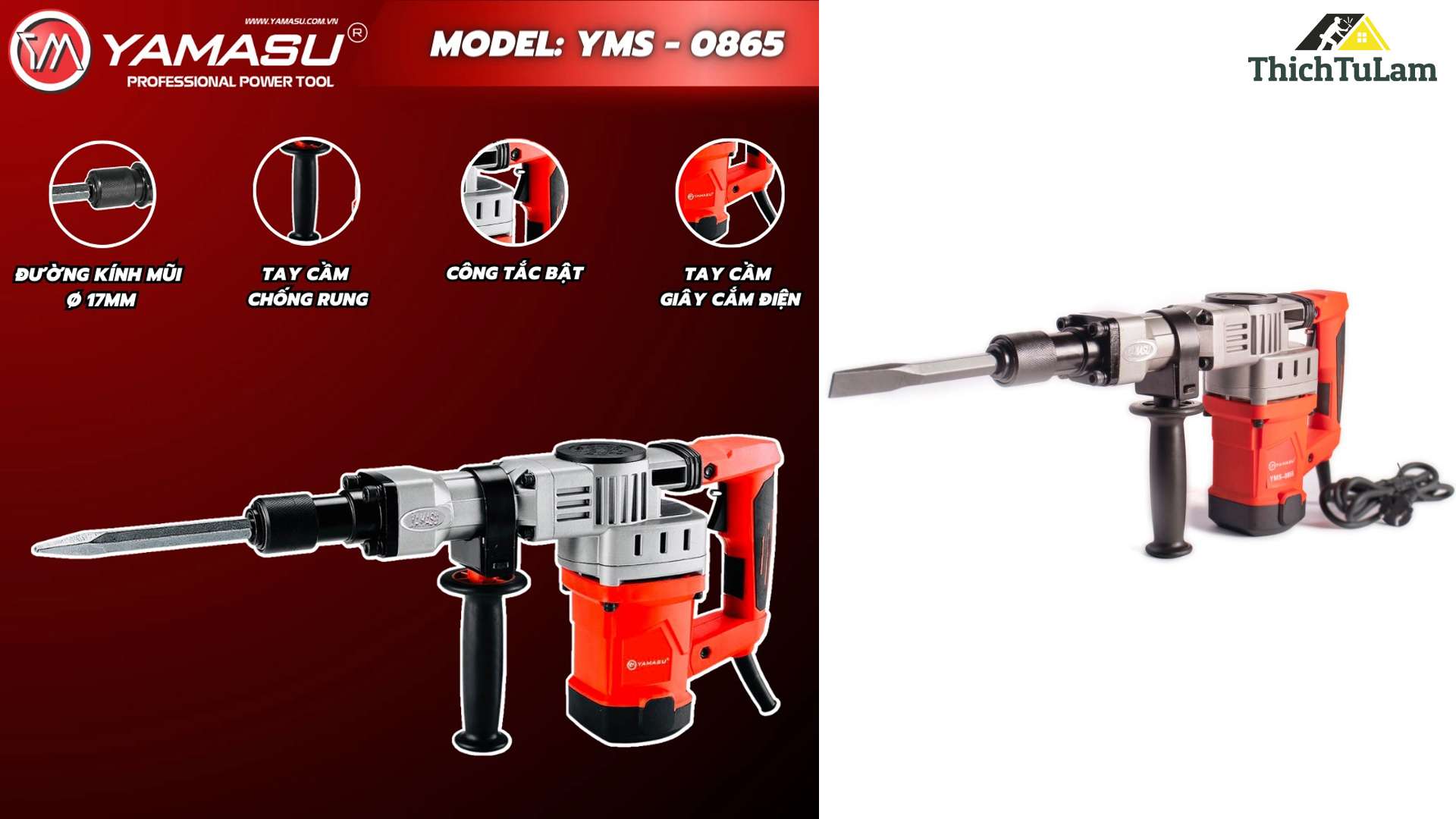 Máy Đục Bê Tông YAMASU 0865