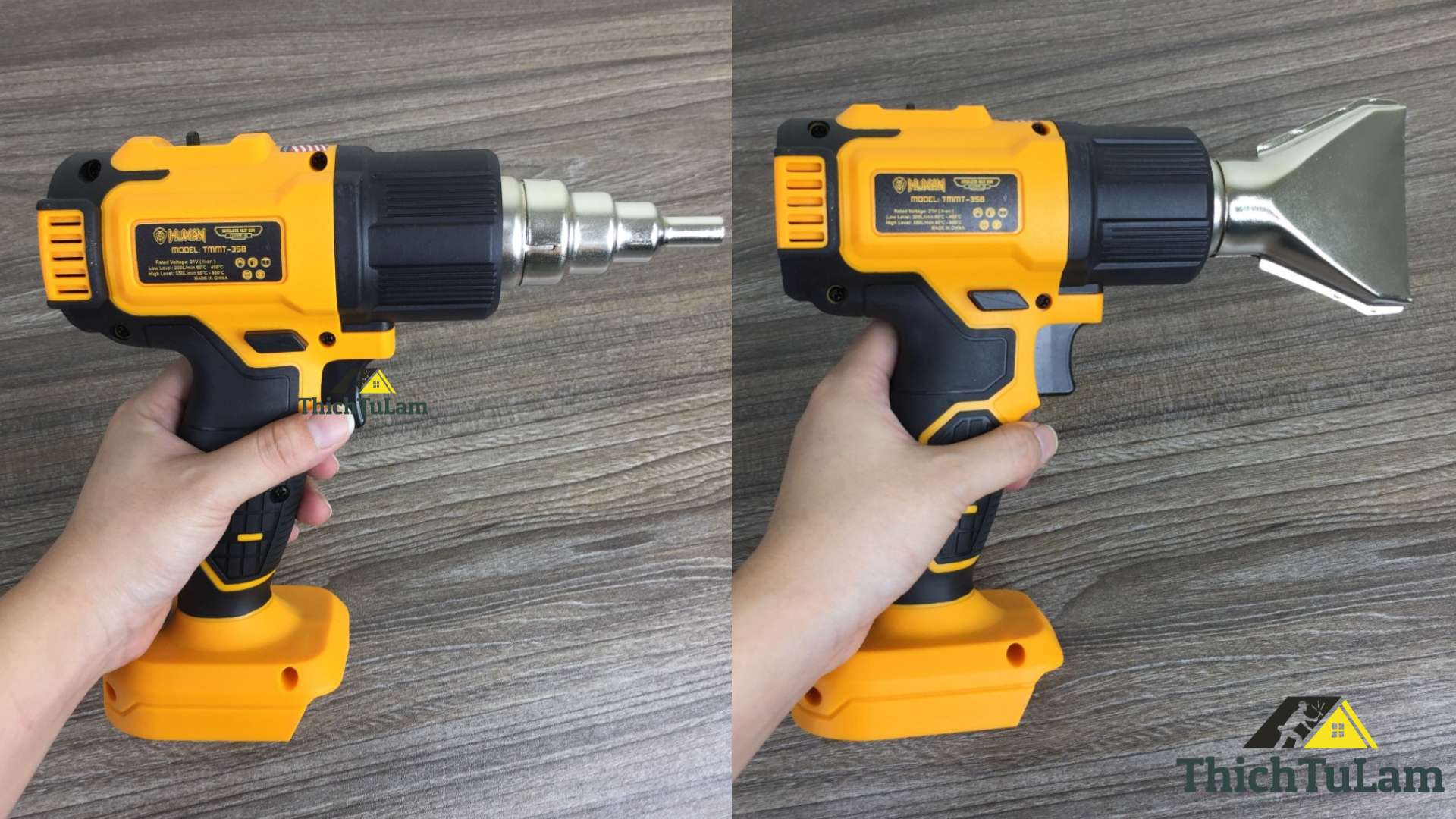 Các đầu khò Máy khò nhiệt pin Hukan 21V TMMT-358-T