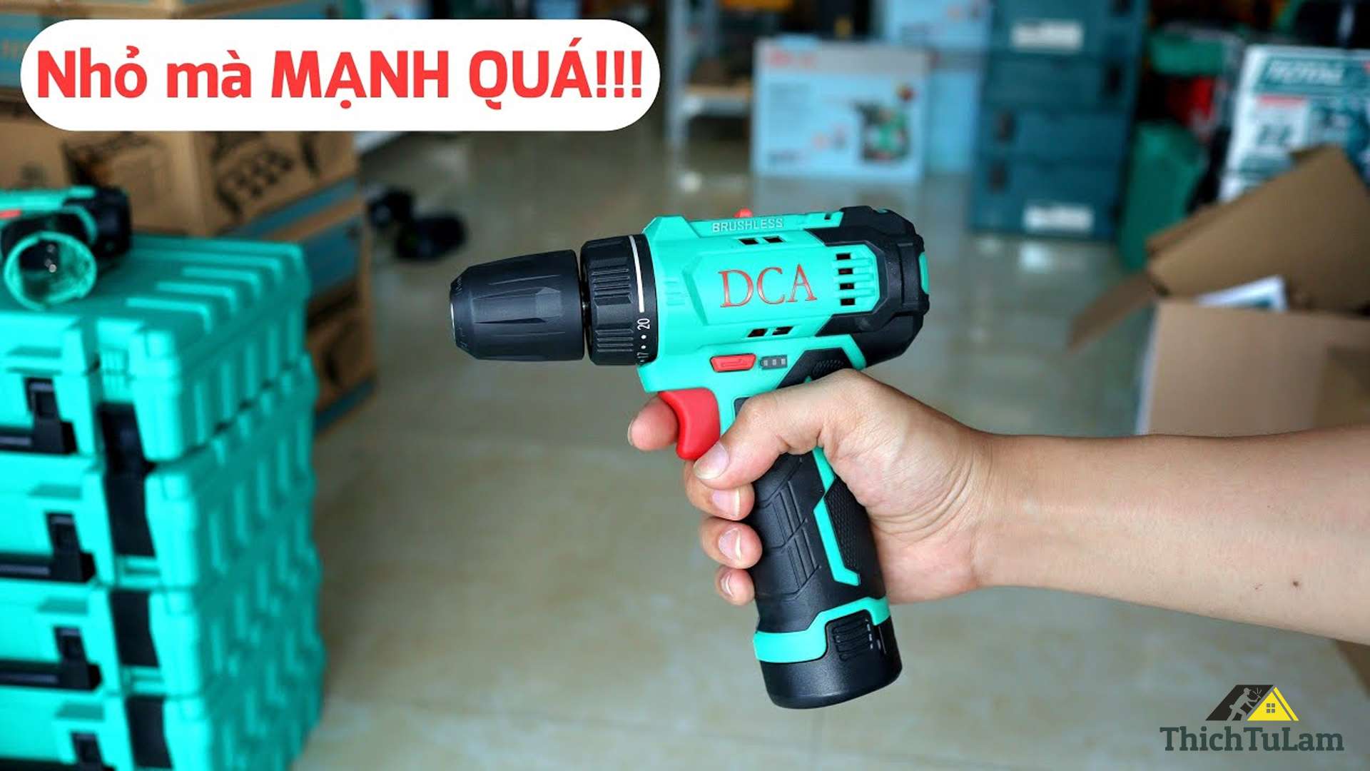 Máy khoan bắn vít không than pin 12V DCA ADJZ23-10EK