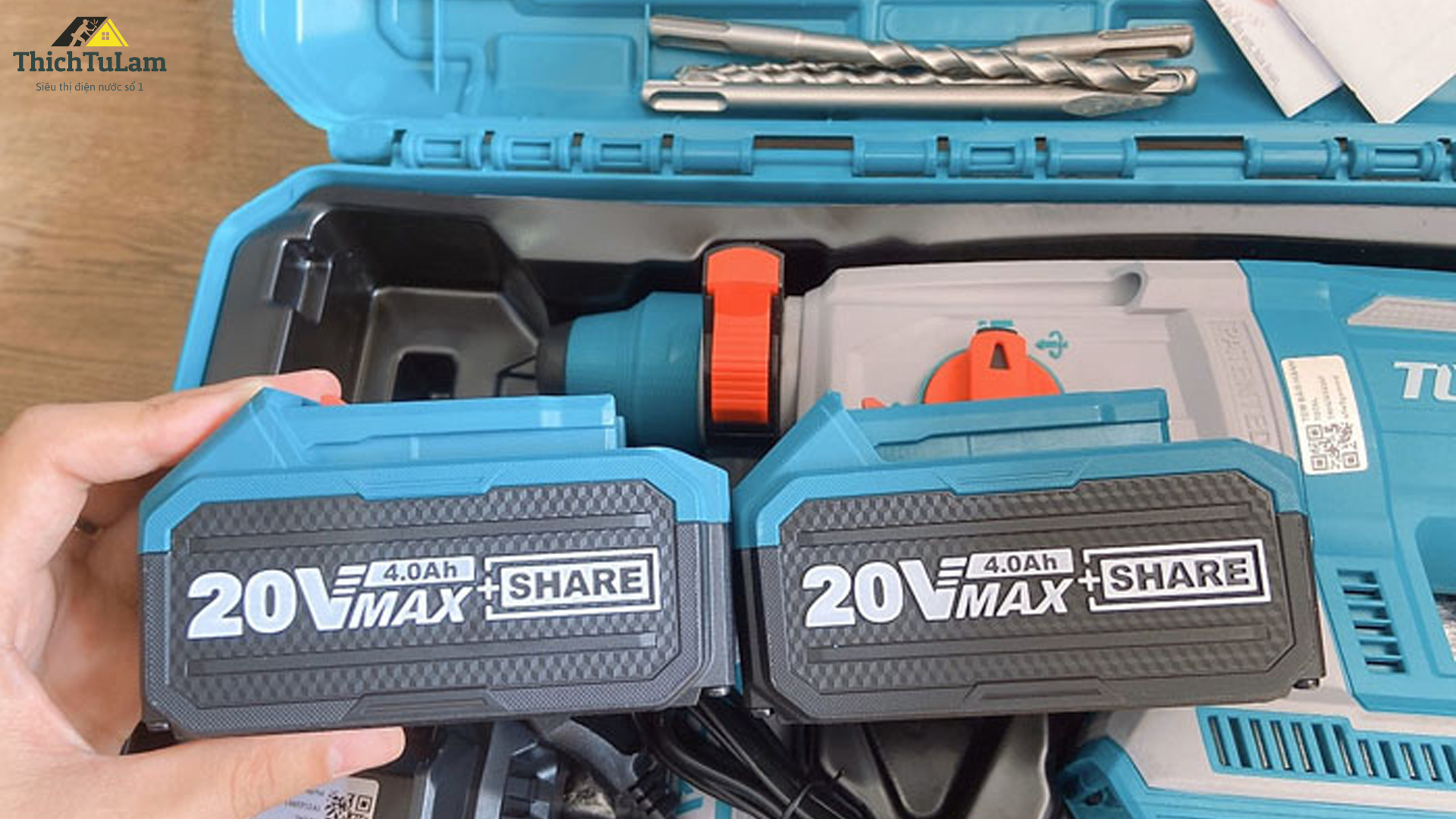 Pin máy khoan bê tông pin 20V Total TRHLI202287