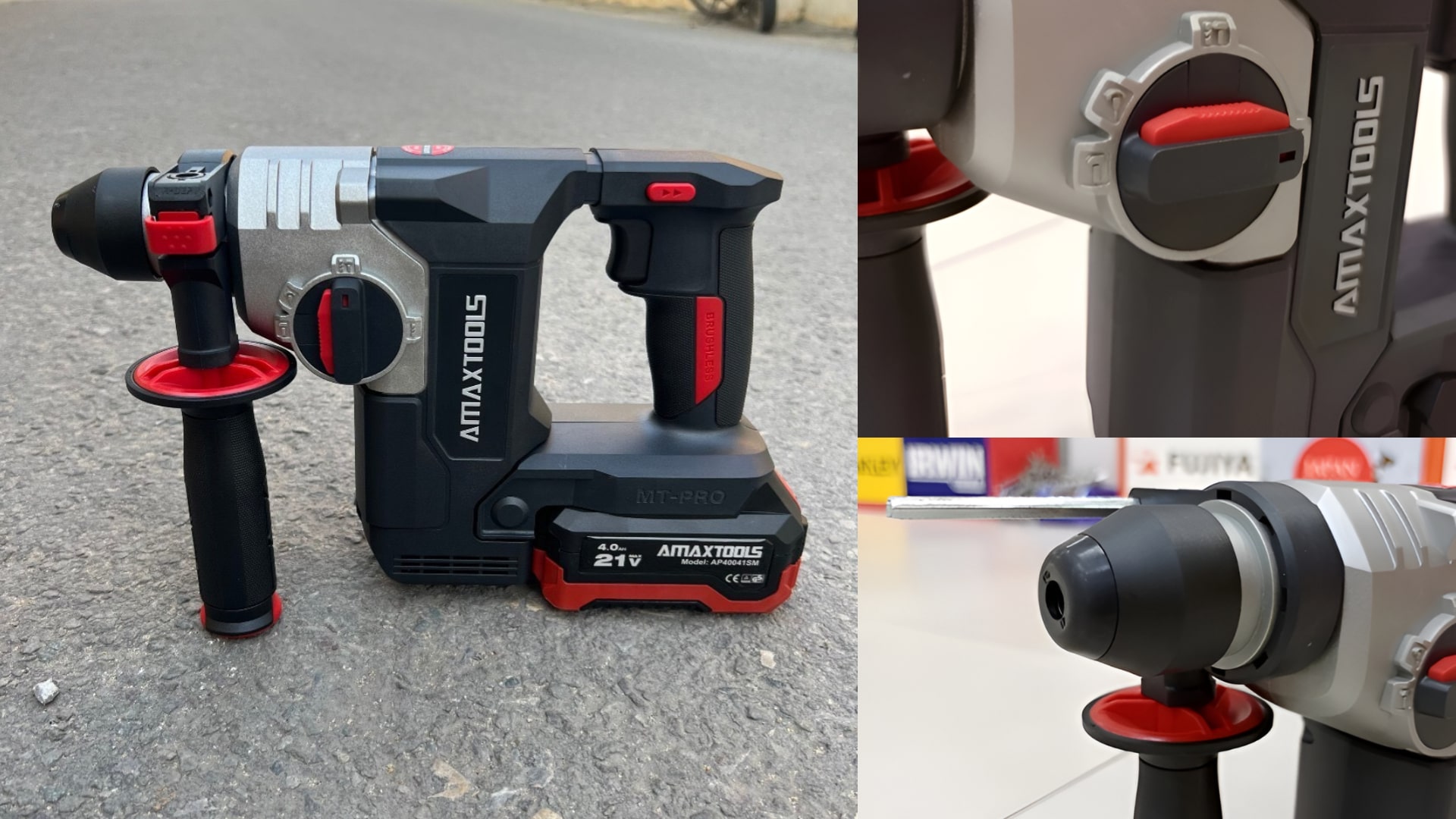 máy khoan bê tông pin Amaxtools