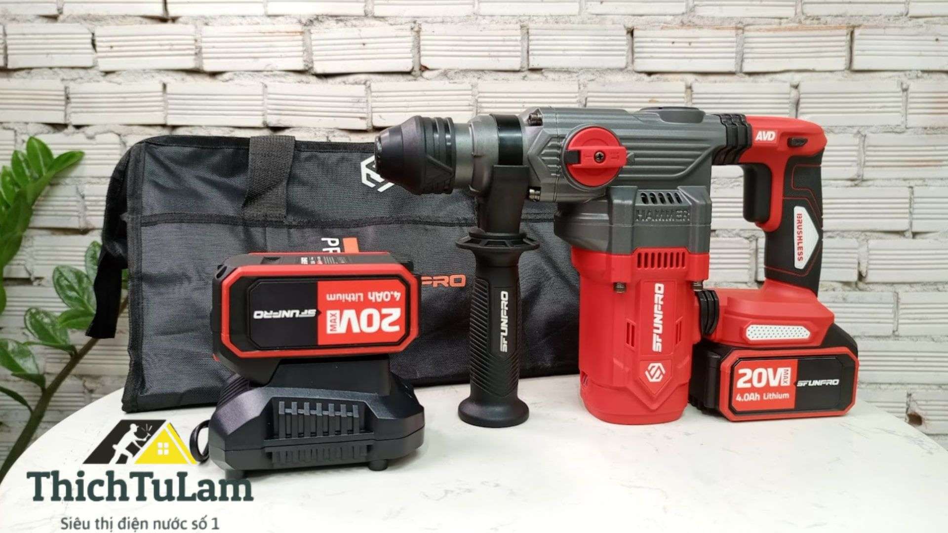 MÁY KHOAN BÊ TÔNG PIN 2 CHỨC NĂNG SFUNPRO SFD20D30A