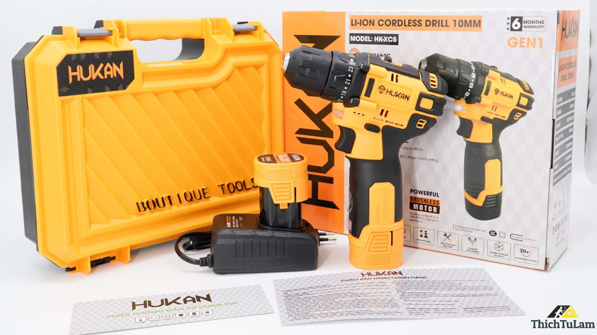 Máy khoan pin 16.8v 40Nm Hukan HK-XC5.2