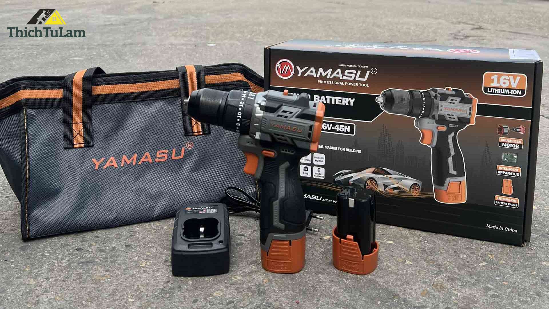 Máy khoan pin 16.8V (Bộ 2 pin 1 sạc) Yamasu G16V-45N