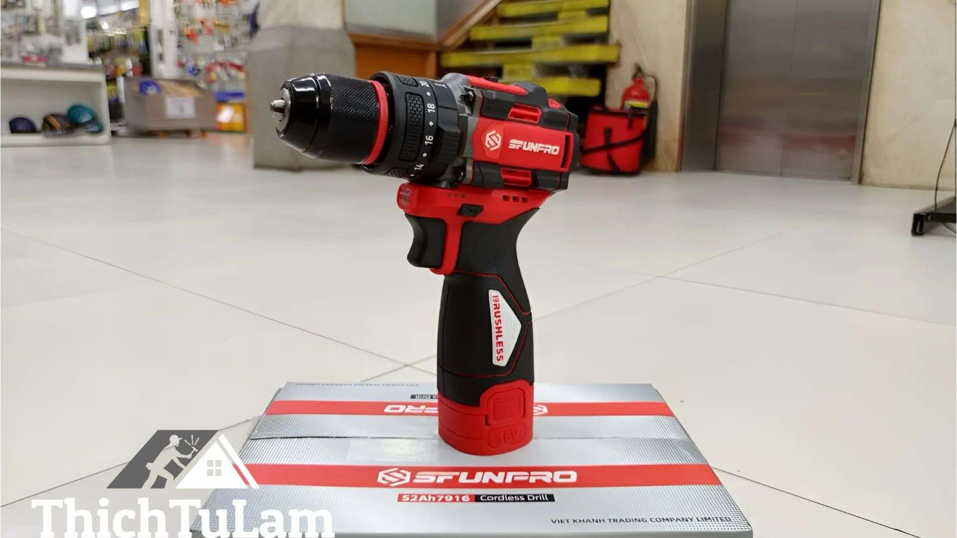 Máy khoan pin 16V không búa Sfunpro S2AH7916