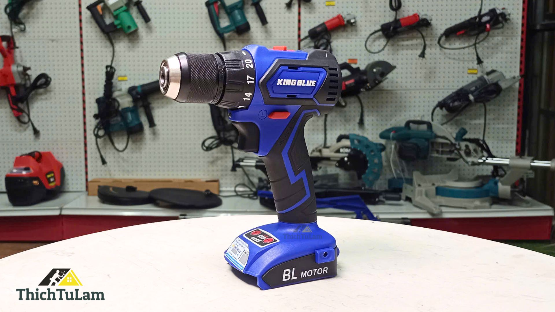 Máy khoan pin 20V 50Nm (bộ 1 pin 1 sạc) Kingblue KB20QB1 (Chân pin Bosch)