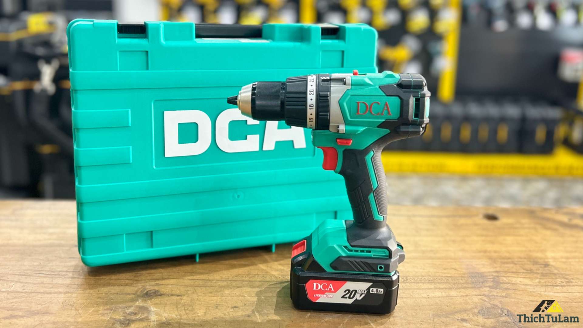 Bộ máy khoan 20V + 1 pin 4Ah 120Nm DCA ADJZ03-13DM