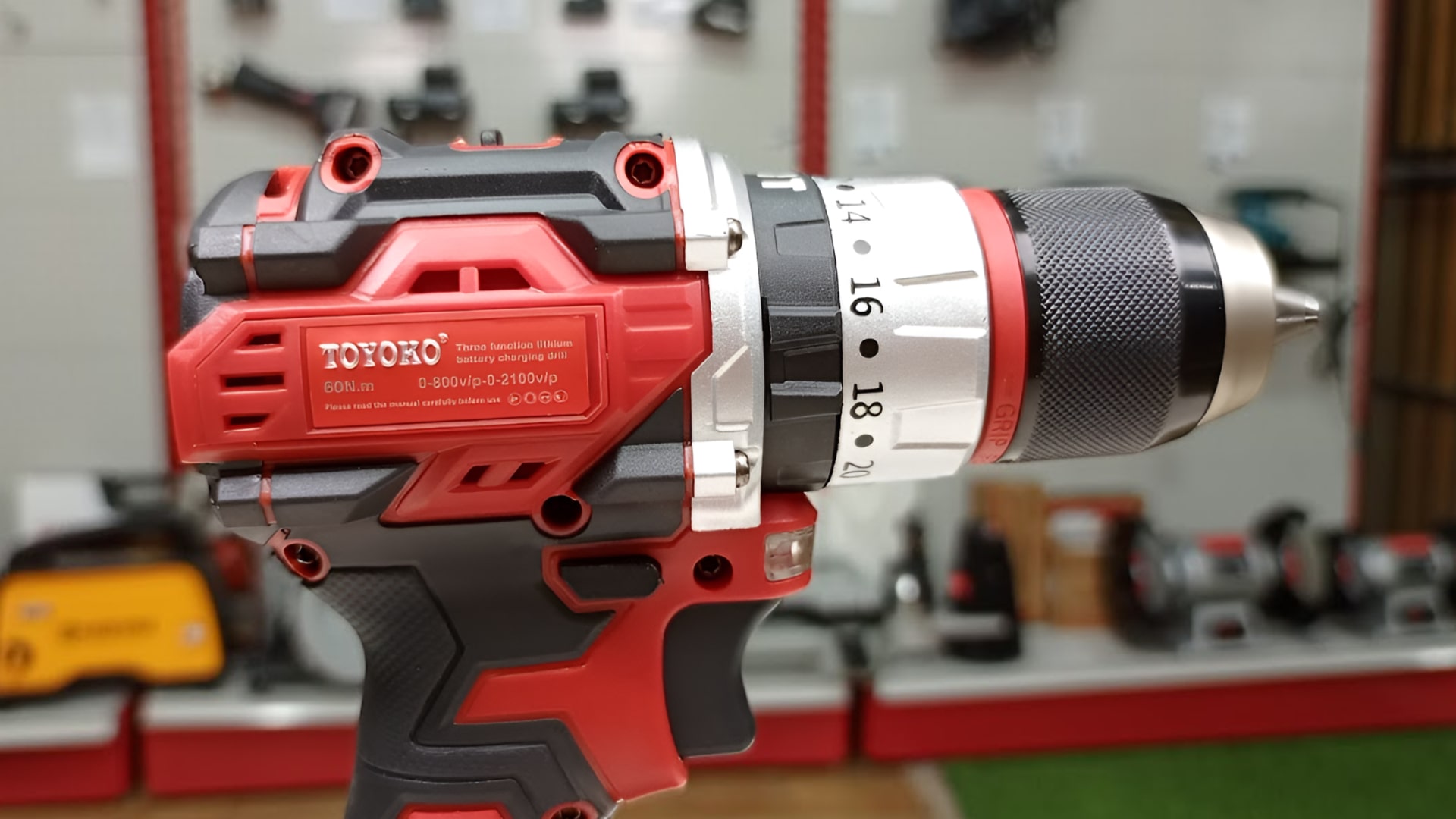 Máy khoan pin 21V 13mm 60Nm Toyoko T0260F