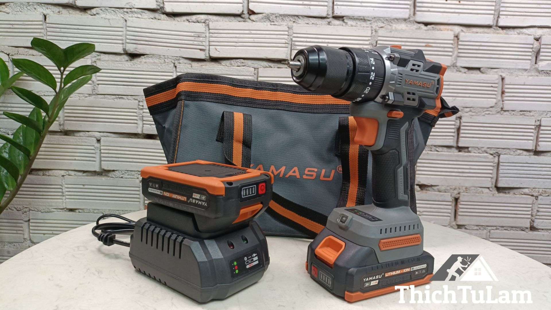 Máy khoan pin 3 chức năng 21V (Bộ 2 pin 1 sạc) Yamasu G21V-60N