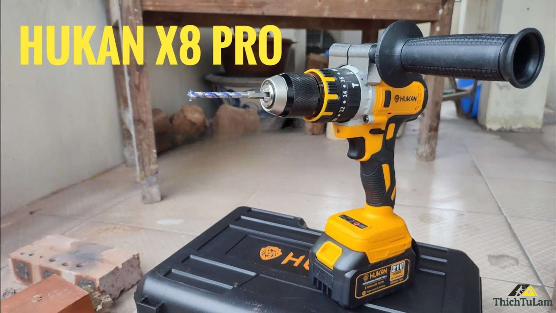 Máy khoan pin Hukan X8 PRO