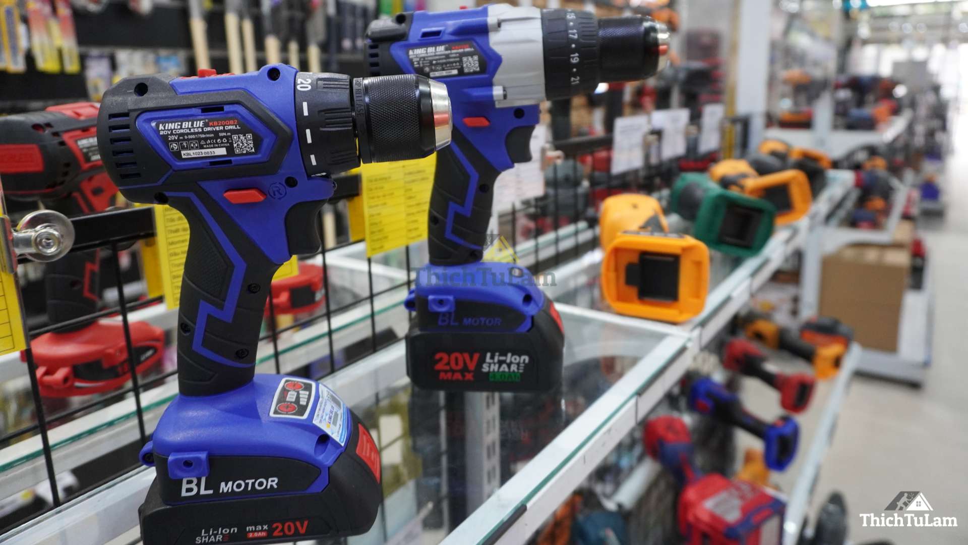 Máy khoan pin Kingblue