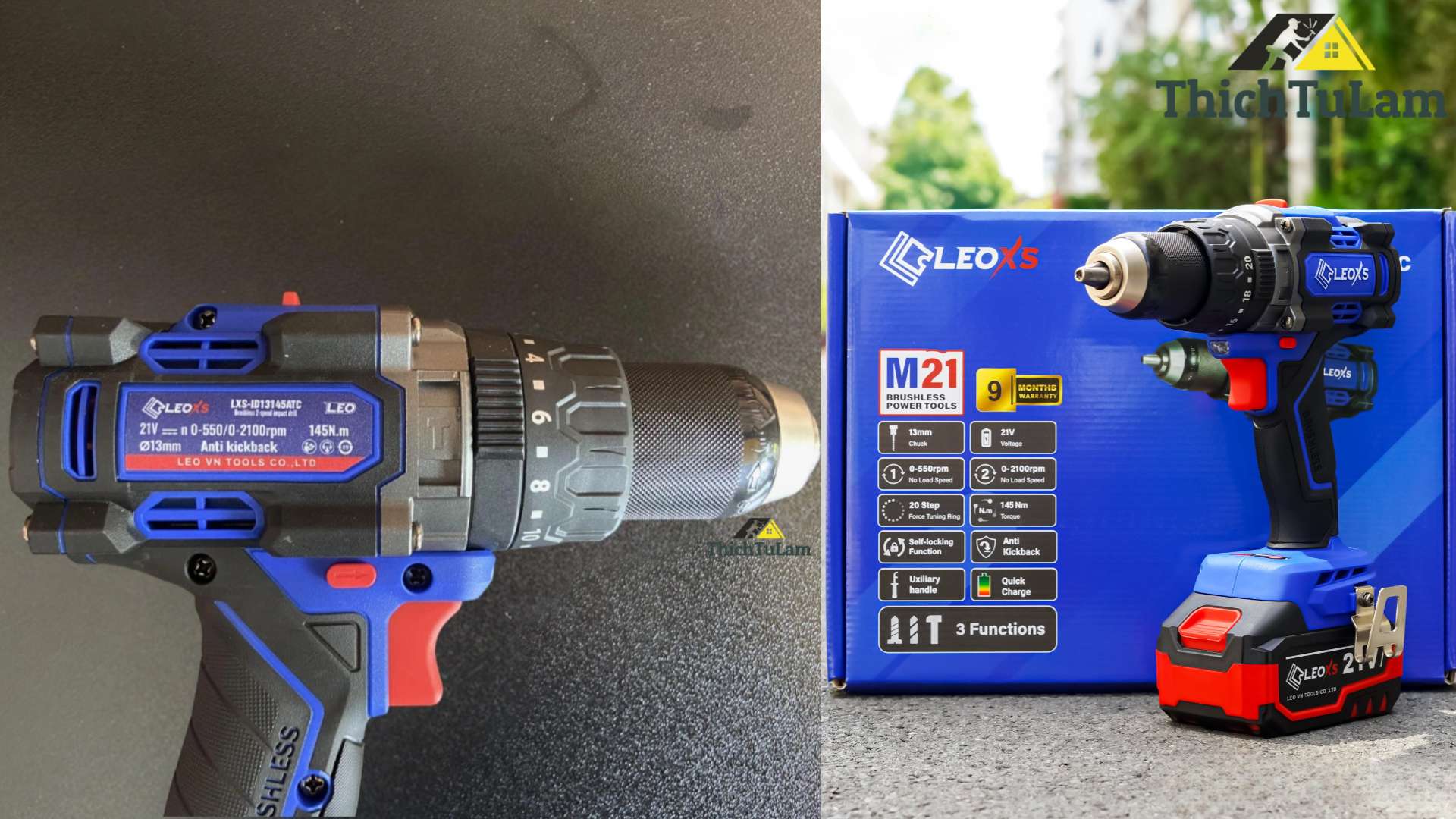 Máy khoan pin LEOXS LXS-ID13145ATC