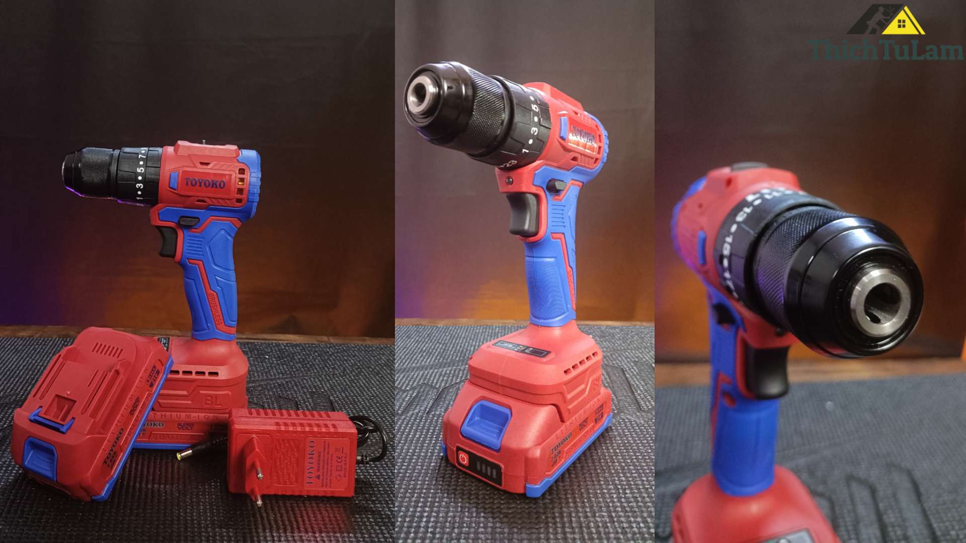 MÁY KHOAN PIN ĐỘNG LỰC TOYOKO TYK01-21