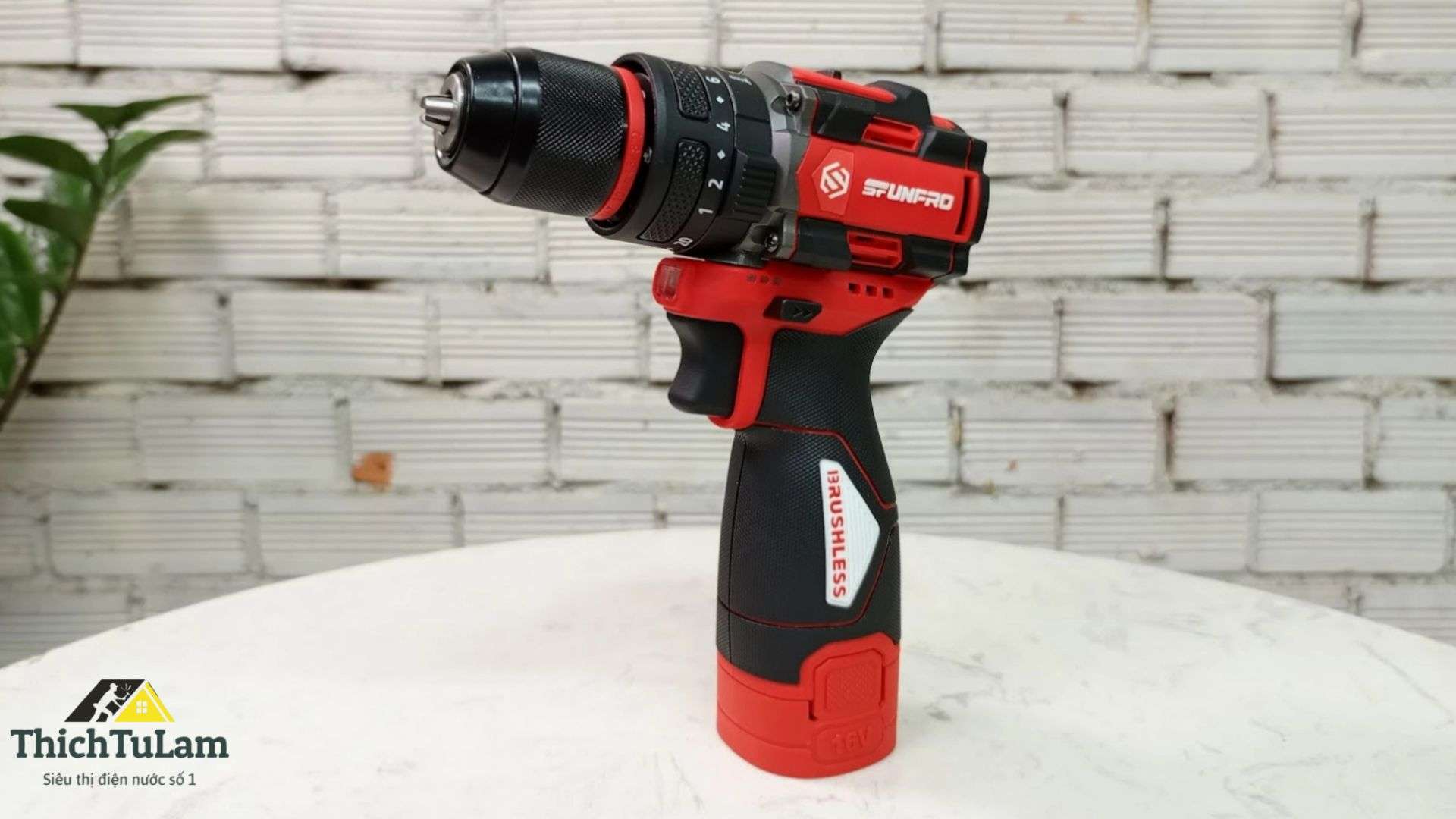 BỘ MÁY KHOAN PIN 16V ĐỘNG LỰC 10MM (2 PIN + 1 SẠC) SFUNPRO S2AH7916R.2