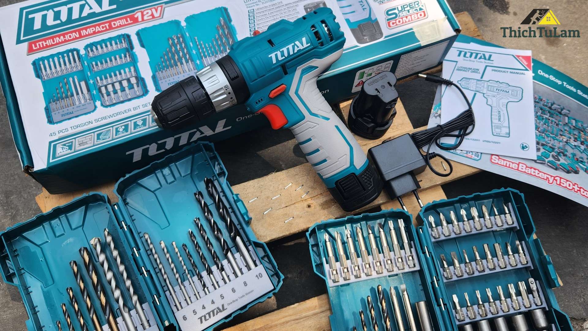 Máy Khoan Pin Total 16V