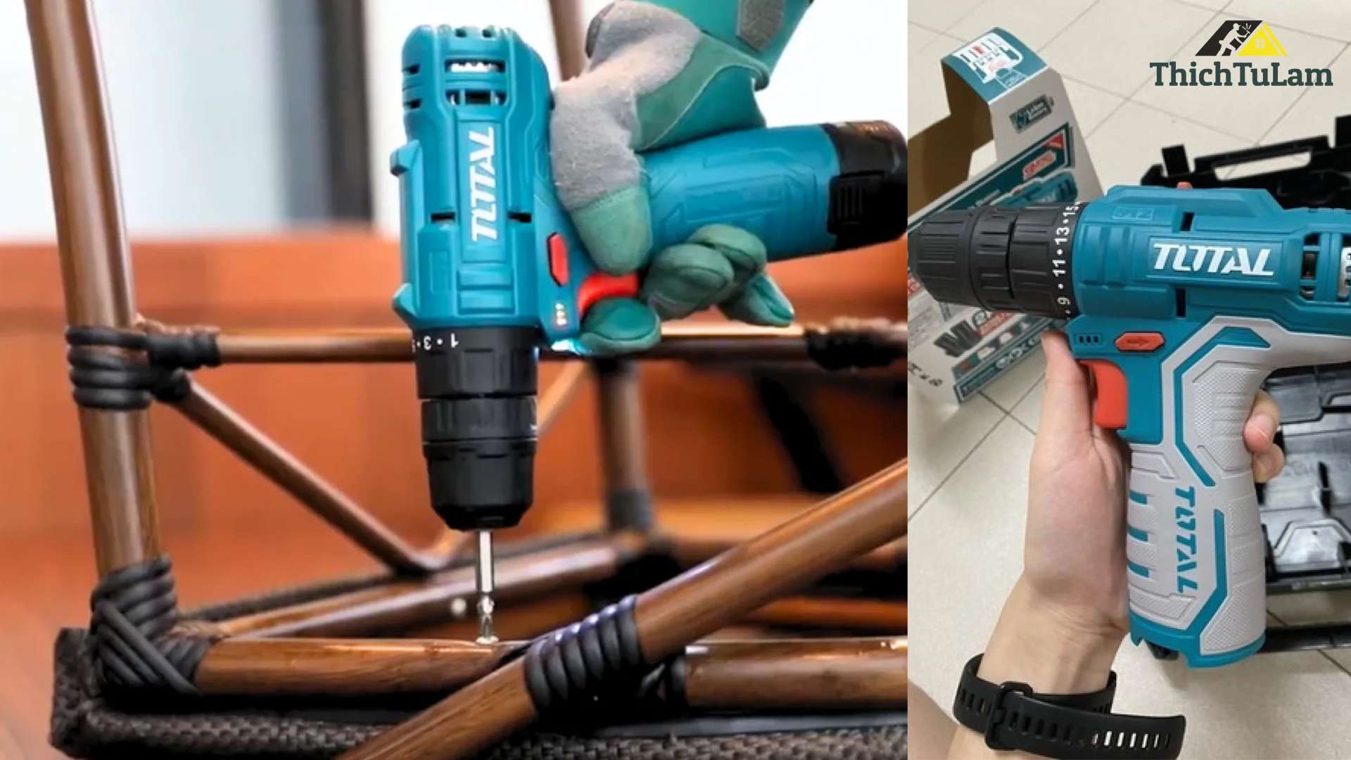 Máy Khoan Pin Total 16V