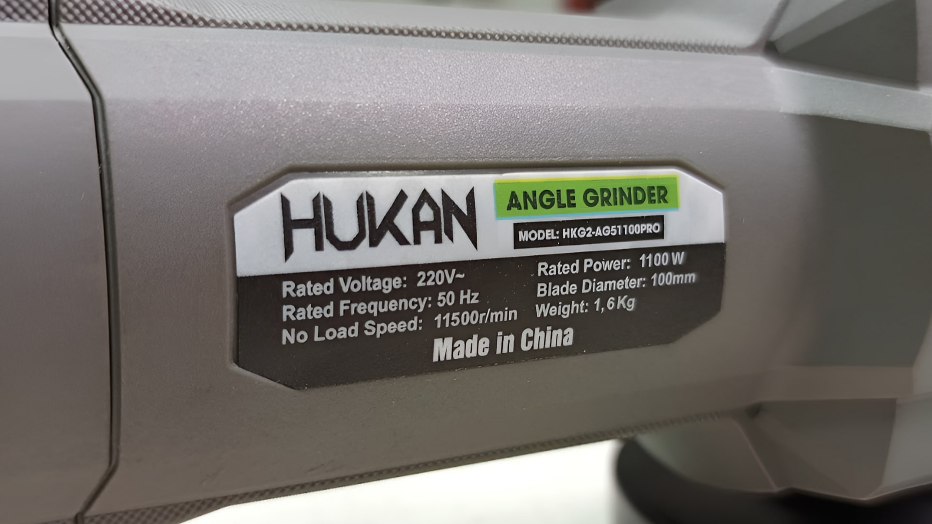 Máy mài công tắc trượt 100mm 1100W (đa tốc độ) Hukan HKG2-AG51100PRO