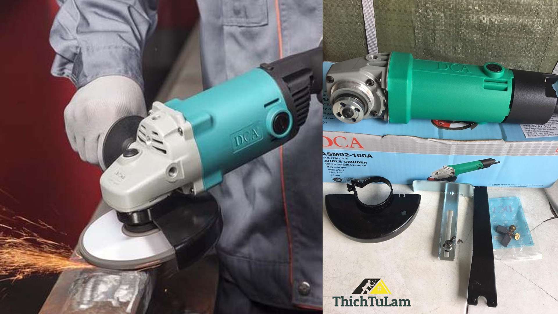 Máy mài góc 100mm 570W ASM02-100A