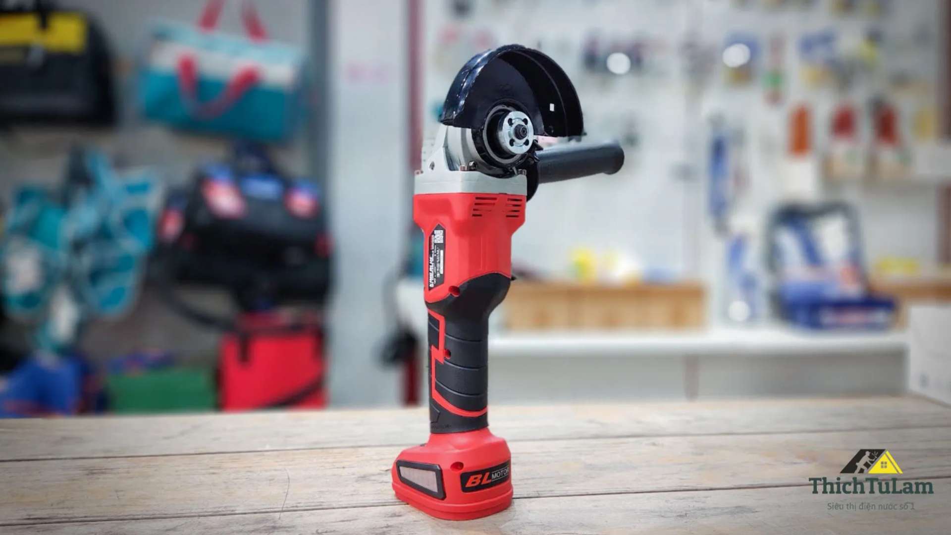 Thân máy mài góc pin 18V Kingblue KM18MG đĩa 100mm (Chân pin Makita)