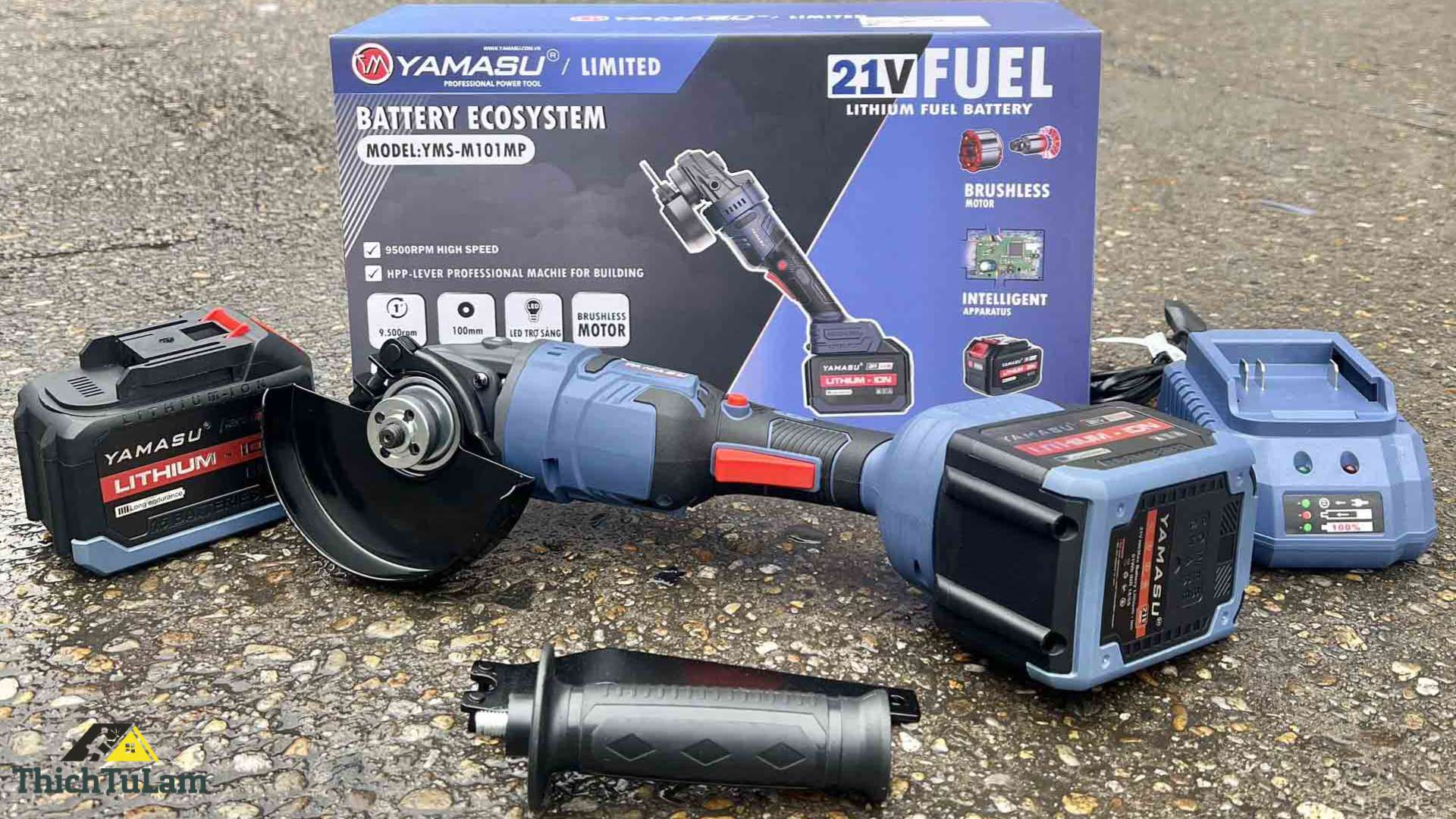 MÁY MÀI GÓC YAMASU YMS-M101MP DÙNG PIN 21V