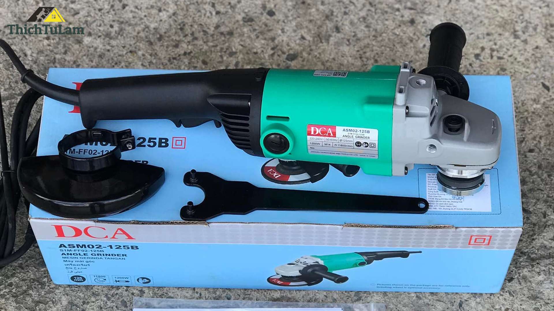 Máy mài góc đĩa 125mm 1200W DCA ASM02-125B