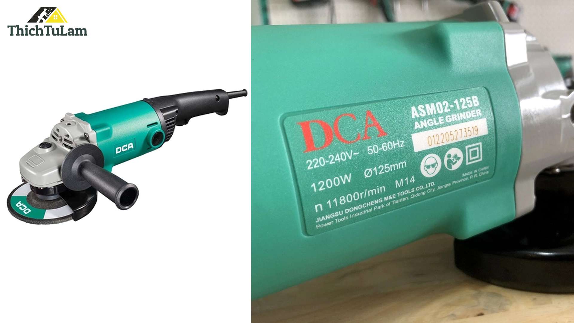 Máy mài góc đĩa 125mm 1200W DCA ASM02-125B