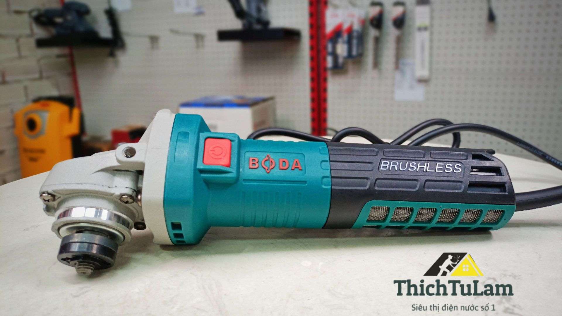 MÁY MÀI GÓC ĐIỆN KHÔNG CHỔI THAN 100MM 1400W BODA BLG7-100