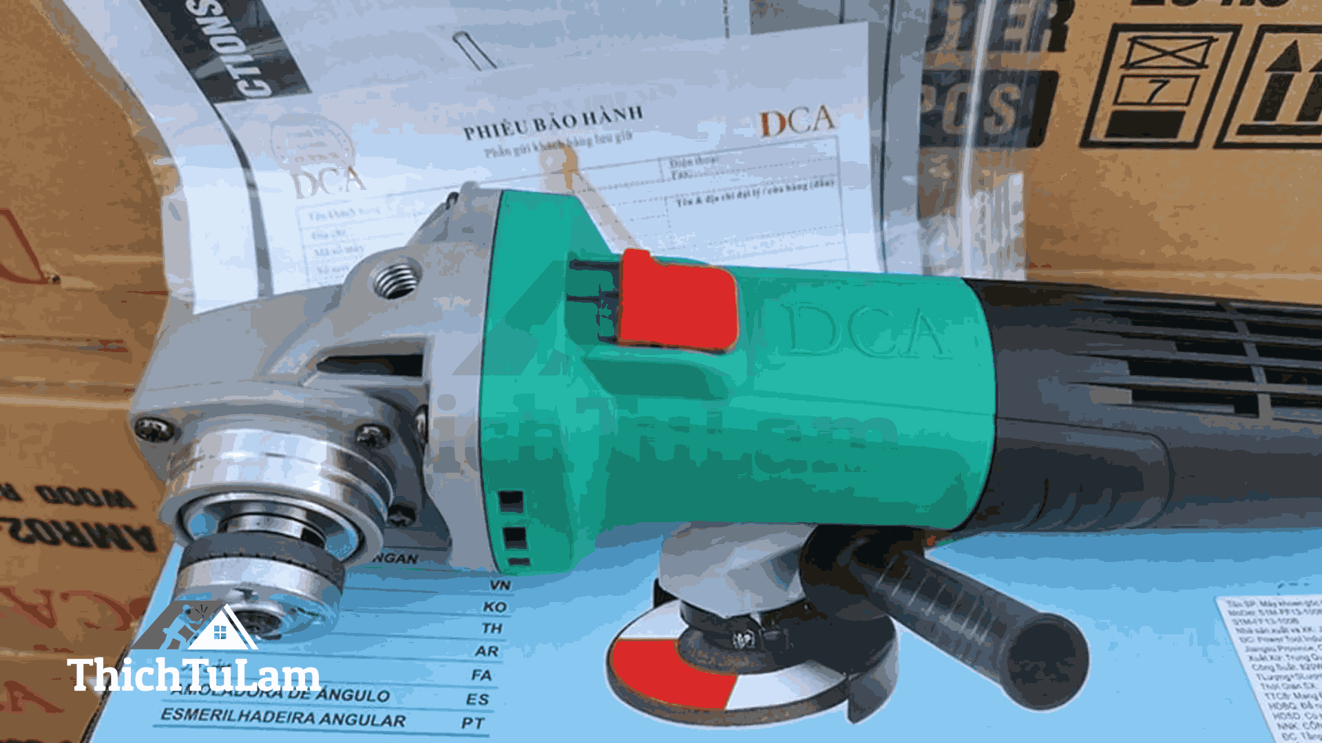 Máy mài góc pin DCA ADSM06-100