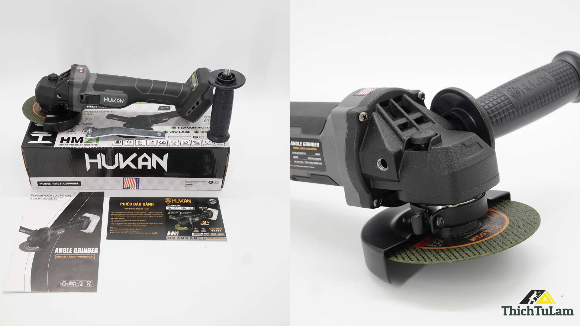 máy mài góc pin Hukan HM21-AG6900BL