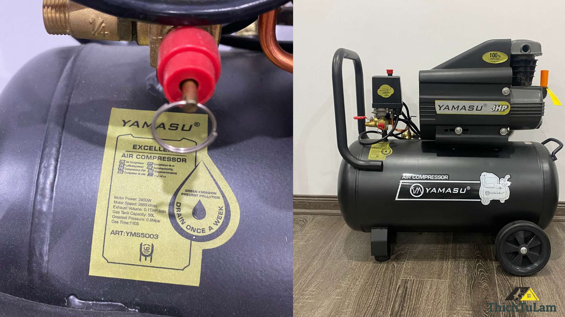 Máy Nén Khí Dầu Yamasu Model 50D