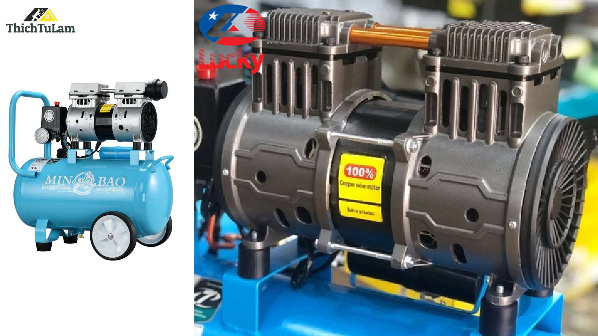 MÁY NÉN KHÍ KHÔNG DẦU MINBAO 30L MB-O30L