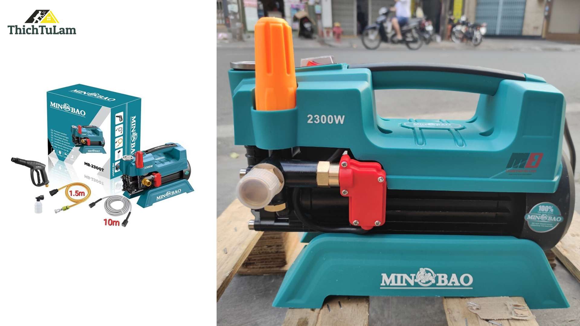 MÁY RỬA XE 2300W MINBAO MB-2300