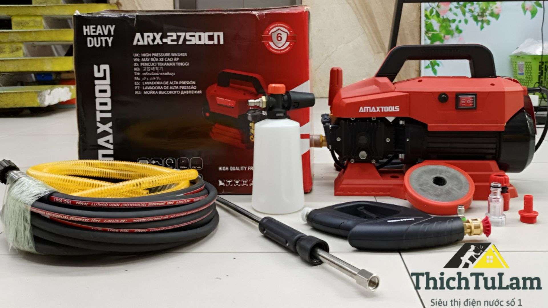 Phụ kiện Máy rửa xe công nghiệp 2750kW Amaxtools ARX2750CN