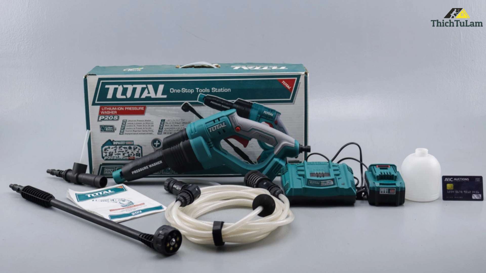 Máy rửa xe dùng pin 20V Total TPWLI20084