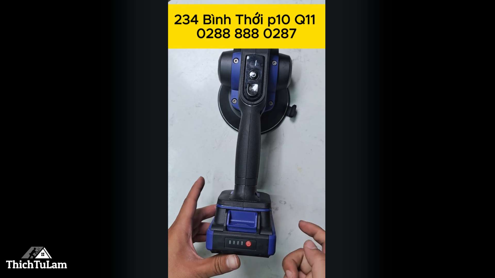 Máy rung hít gạch ốp lát Kingblue KM18-HR1