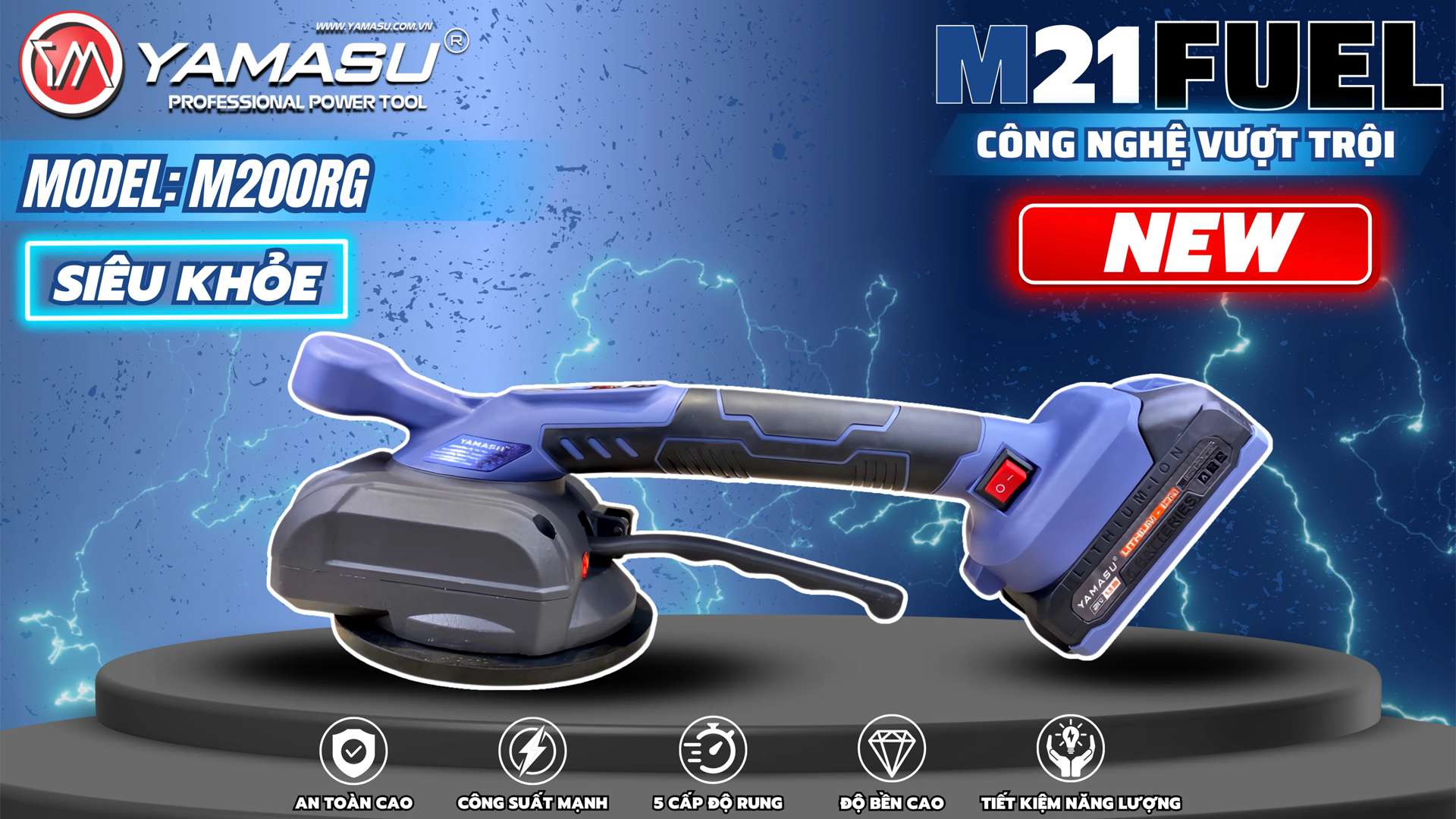 Đánh Giá Chi Tiết Máy Rung Lát Gạch Yamasu M200RG