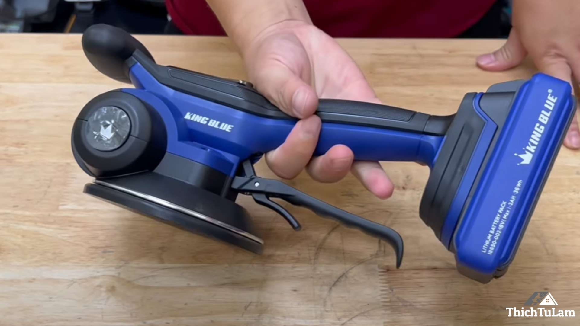 Máy rung ốp lát gạch dùng pin 18V Kingblue KM18-HR1