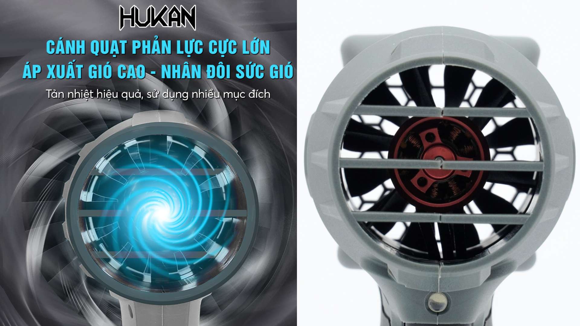 Máy thổi phản lực dùng pin 21v Hukan G2TPL-F3