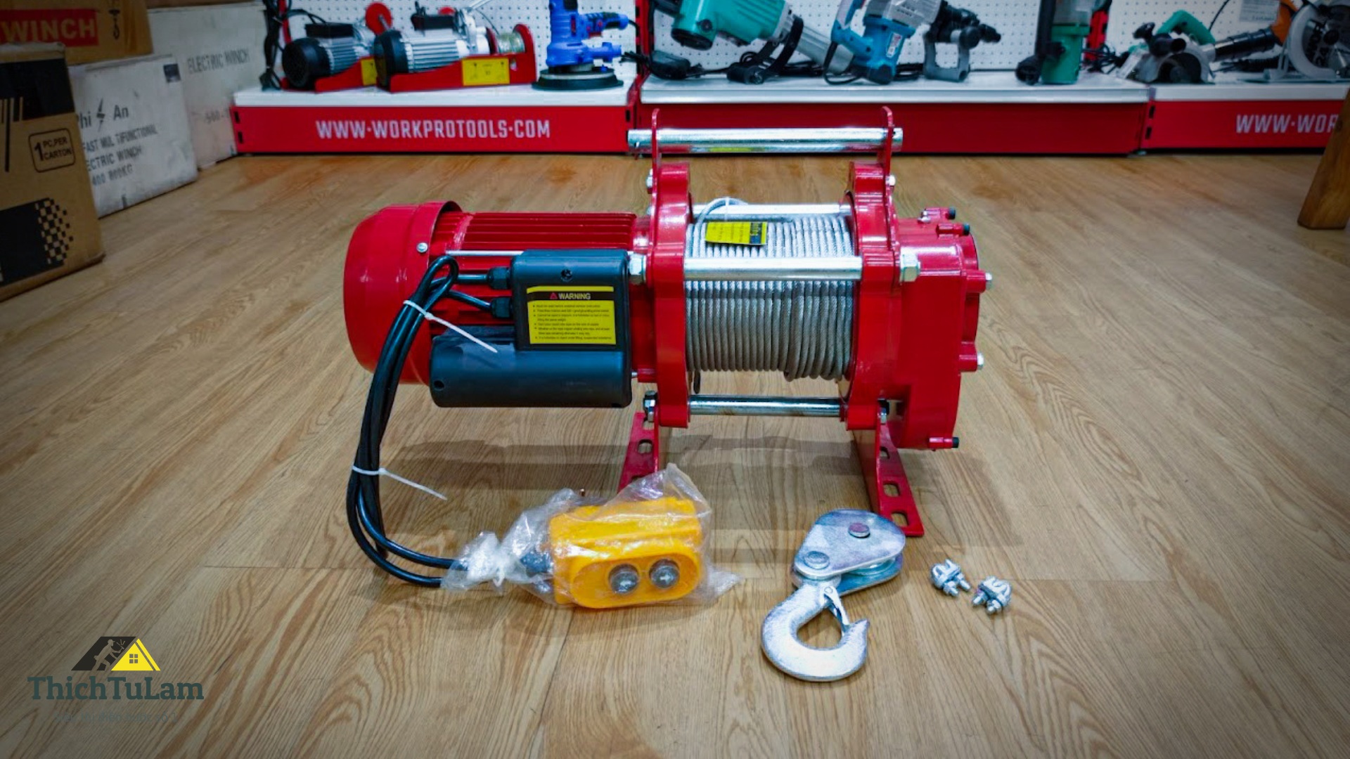 Máy tời điện 2.2kW Phi An PA150/300