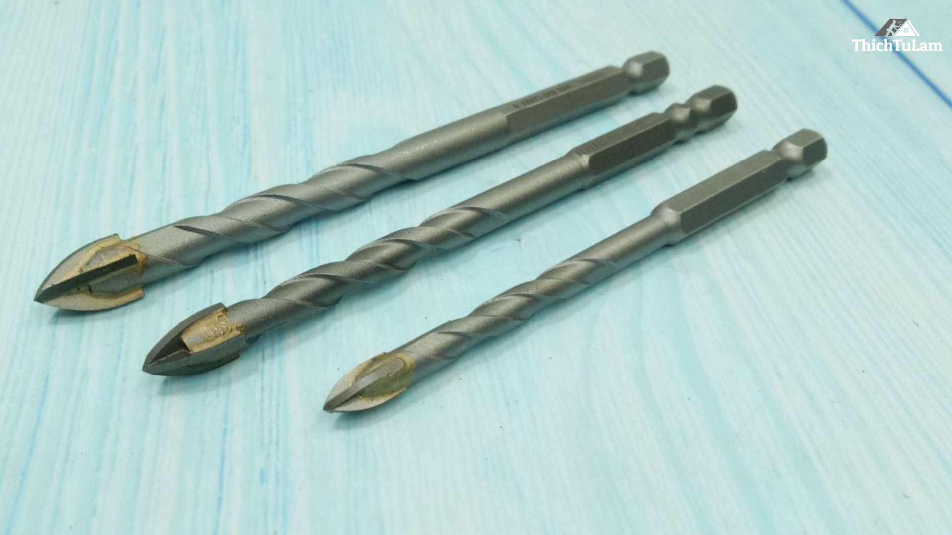 Mũi khoan đa năng 4 cạnh chuyên tường, gạch chuôi lục giác Kingblue 8mm KBH4S-08X117