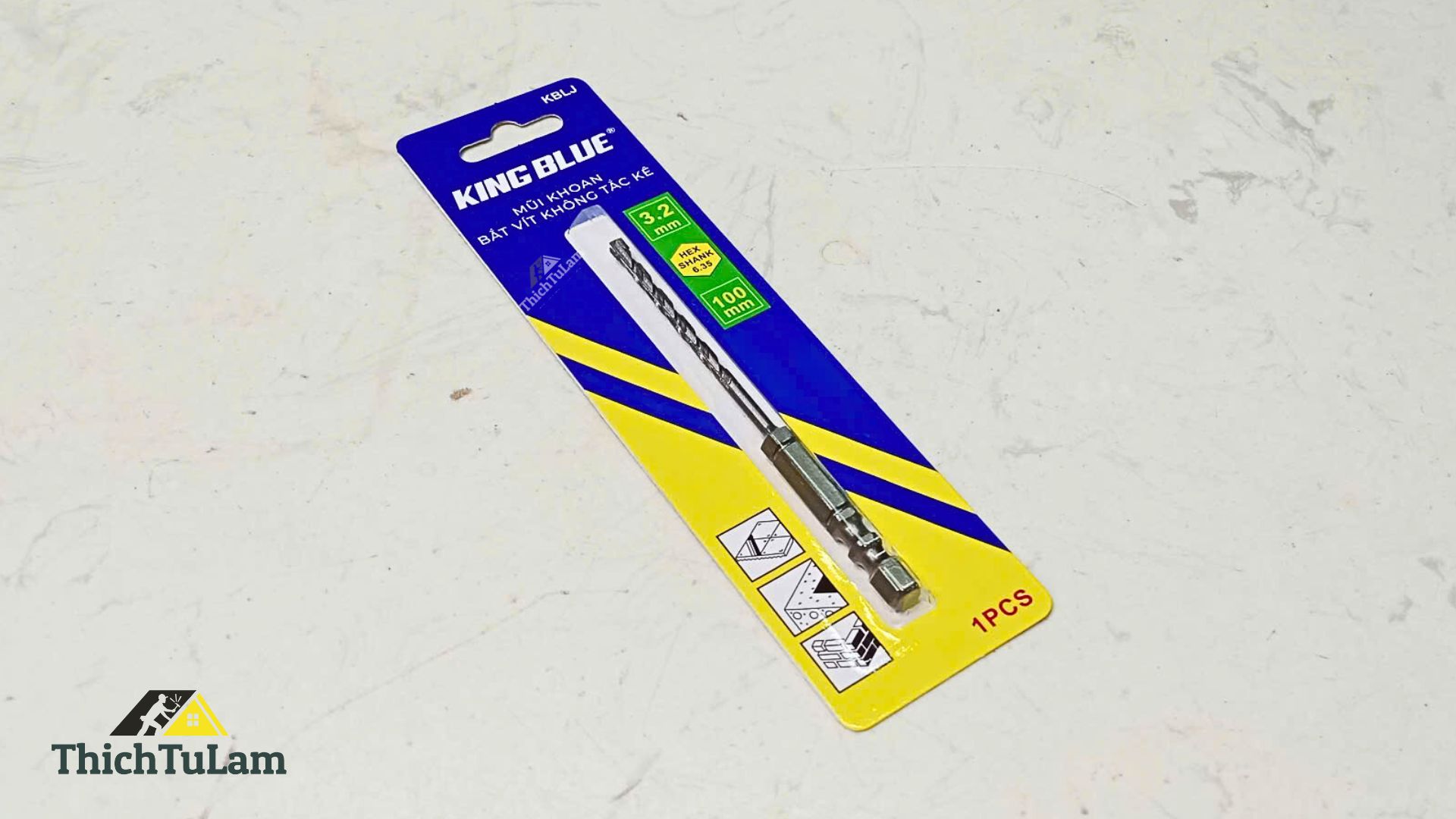 Mũi khoan tường không tắc kê Kingblue KBLJ-03.2x100