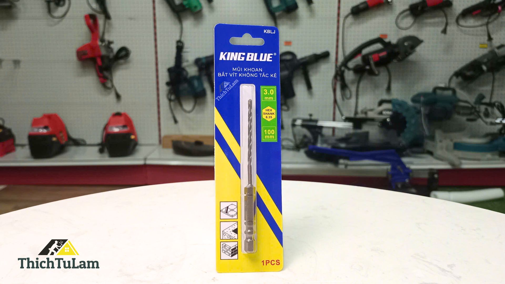 Mũi khoan tường không tắc kê Kingblue KBLJ-03x100