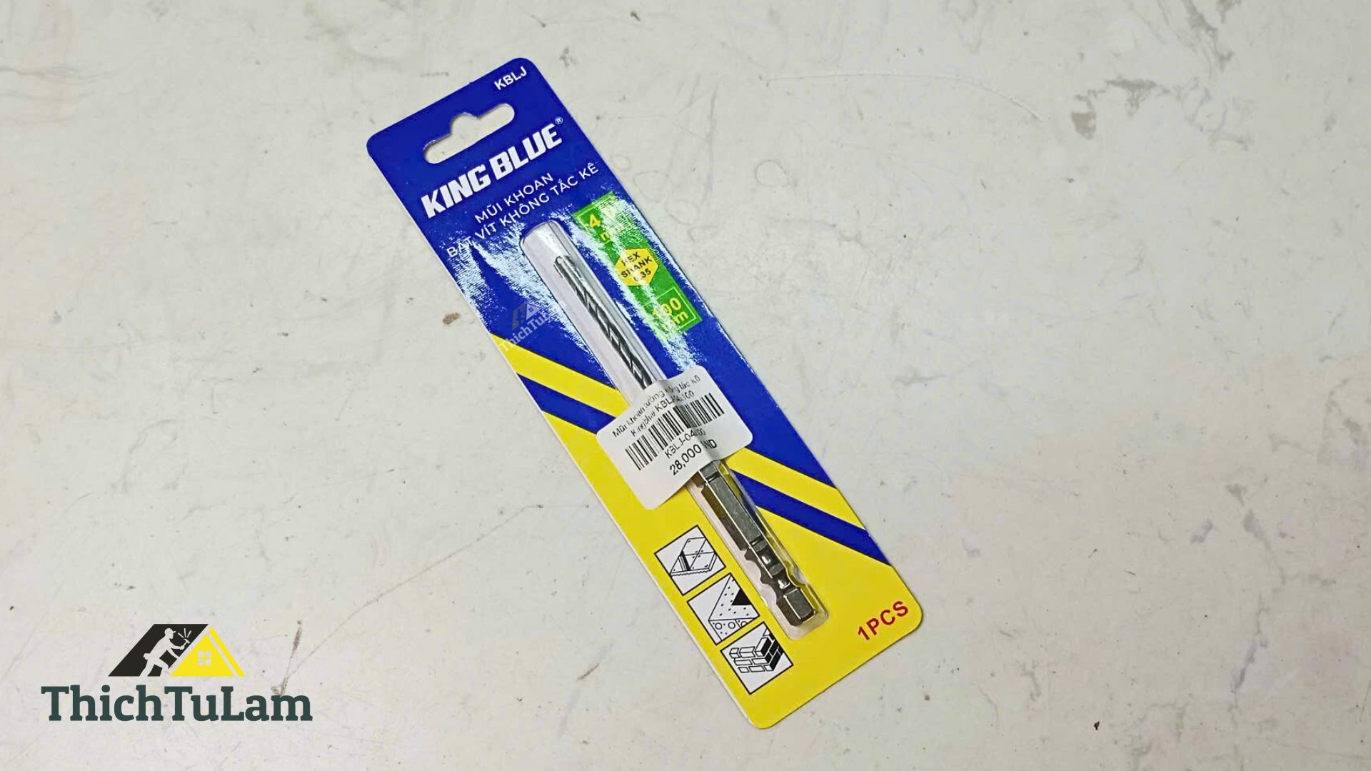 Mũi khoan tường không tắc kê Kingblue KBLJ-04x100