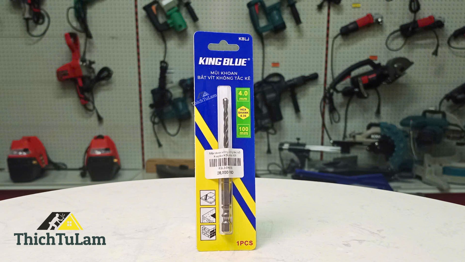 Mũi khoan tường không tắc kê Kingblue KBLJ-04x100